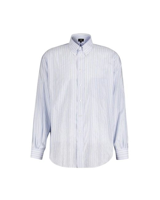 Fendi Blue Formal Shirts for men