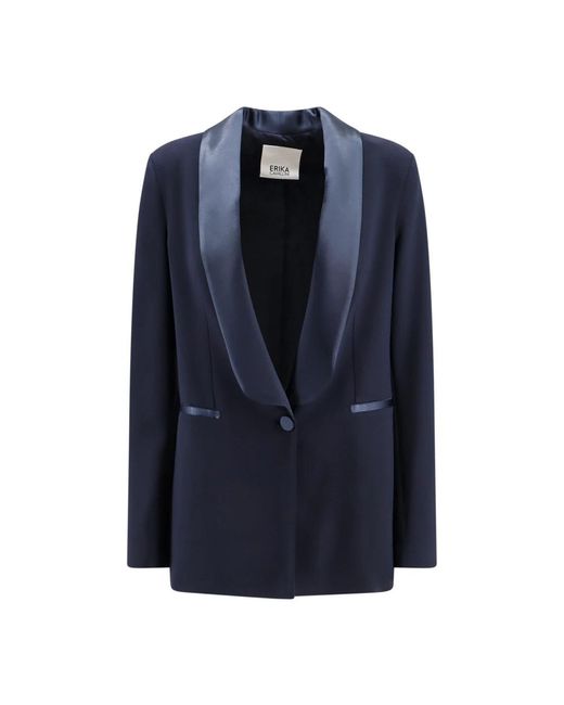 Erika Cavallini Semi Couture Blue Blazers