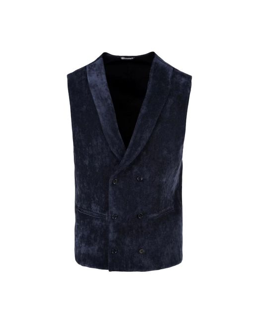 Daniele Alessandrini Blue Waistcoats for men