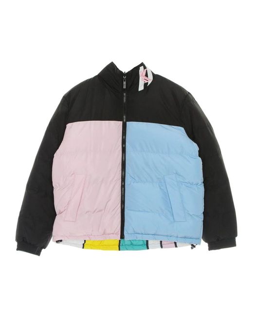 Karlkani Jassen ,Veelkleurig ,Polyester Omkeerbare Blok Pufferjas Voor in het Black