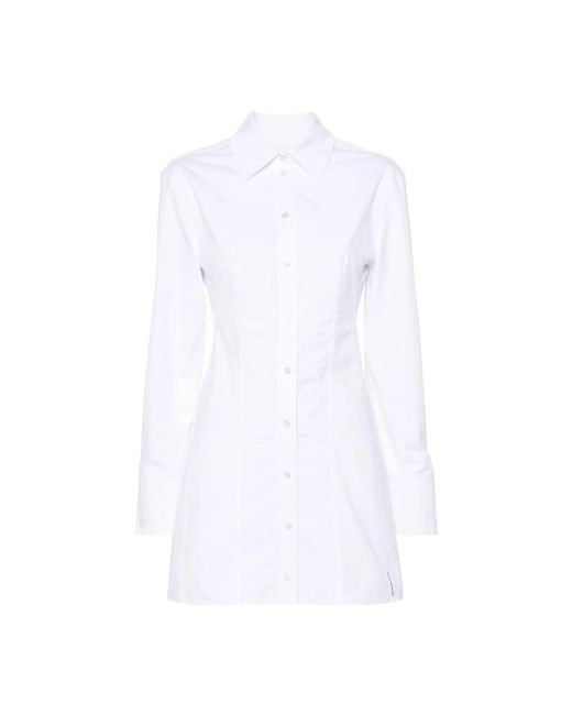 Alexander Wang White Shirt Dresses