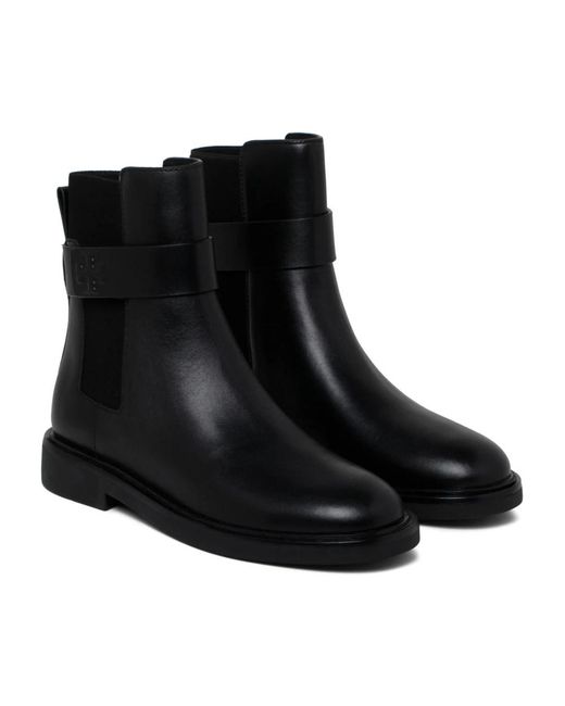 Tory Burch 35 Mm Double T Chelsea Laarzen in het Black