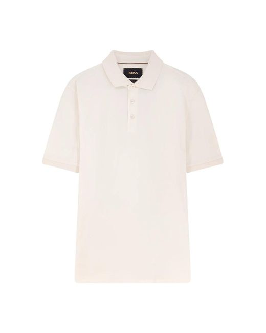 Boss White Polo Shirts for men