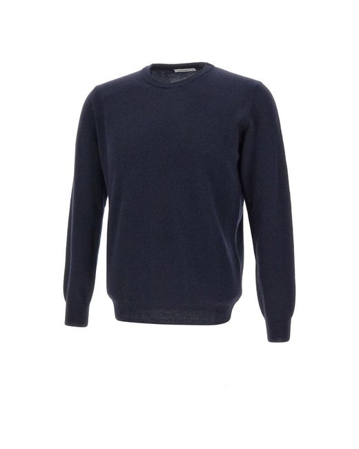 Round-Neck Knitwear Kangra de hombre de color Blue