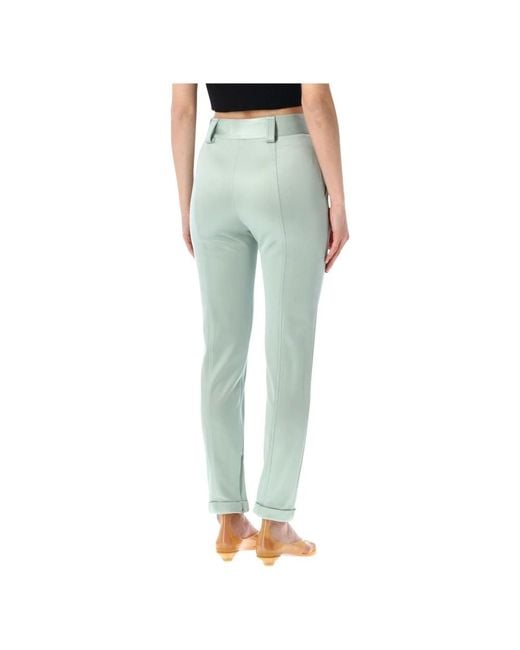 Chloé Green Slim-Fit Trousers