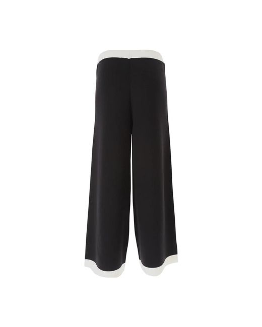 Karl Lagerfeld Black Wide Trousers