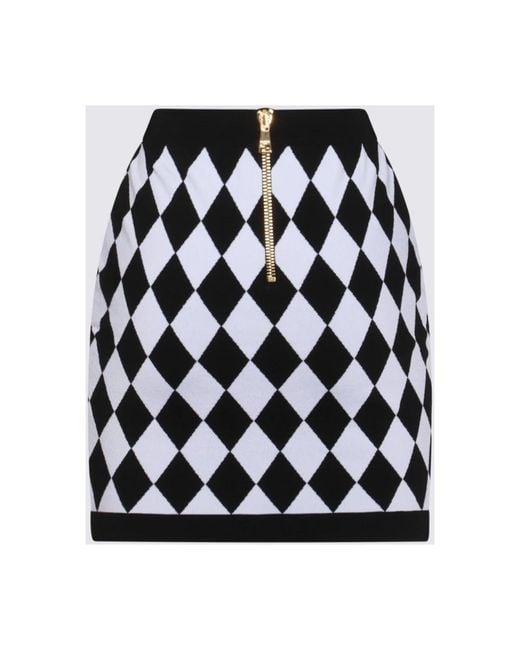 Balmain Black Short Skirts
