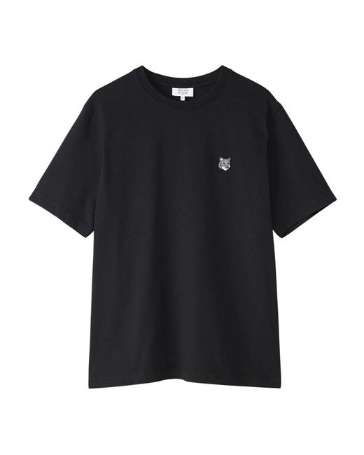 Maison Kitsuné Black T-Shirts for men