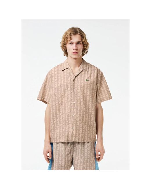 Lacoste Natural Short Sleeve Shirts for men
