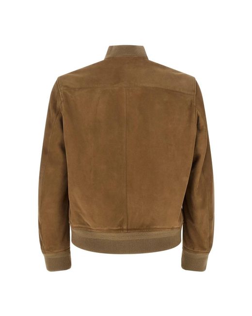 Tom Ford Brown Leather Jackets for men