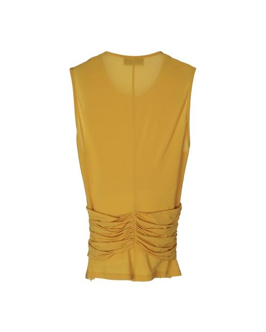 Elisabetta Franchi Metallic Blouses