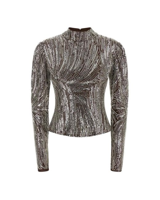 Rabanne Gray Long Sleeve T-Shirts