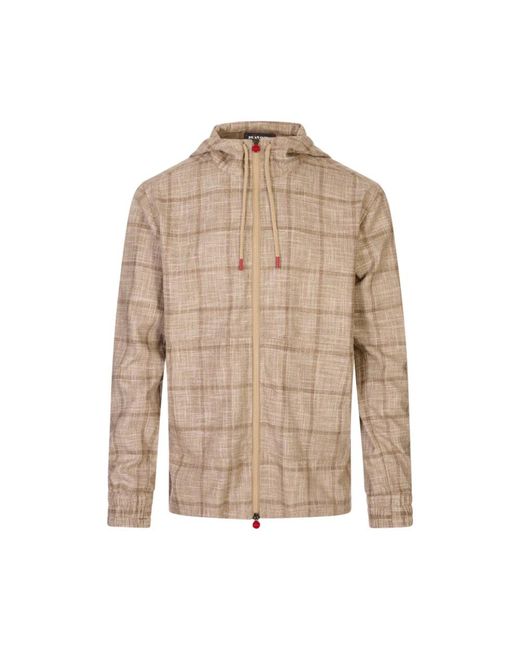 Kiton Light Jassen in het Natural voor heren