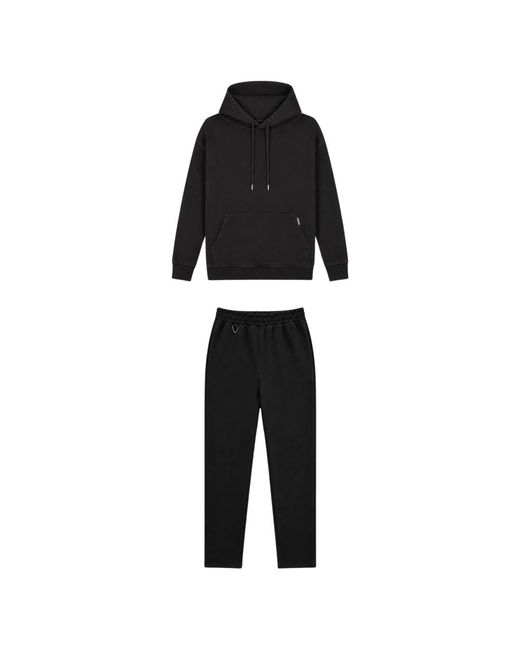 BLACK BANANAS Hooded Flex Suit in het Black voor heren