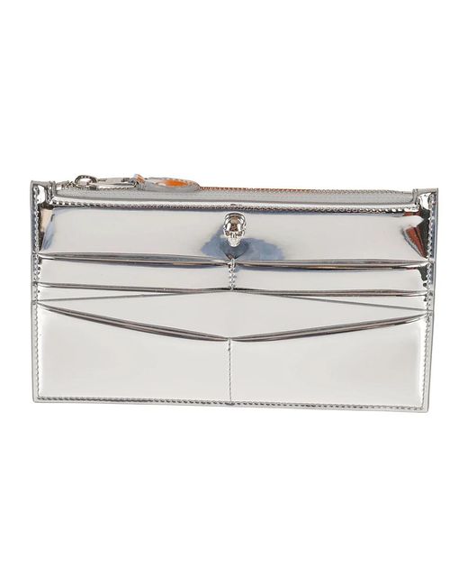 McQueen Accessoires ,Grijs ,Wallet in het Metallic