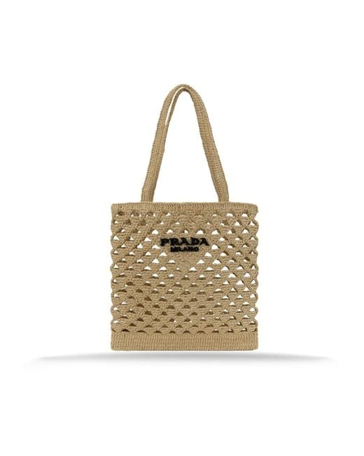 Prada Metallic Schultertasche