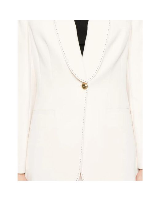 Elisabetta Franchi White Blazers