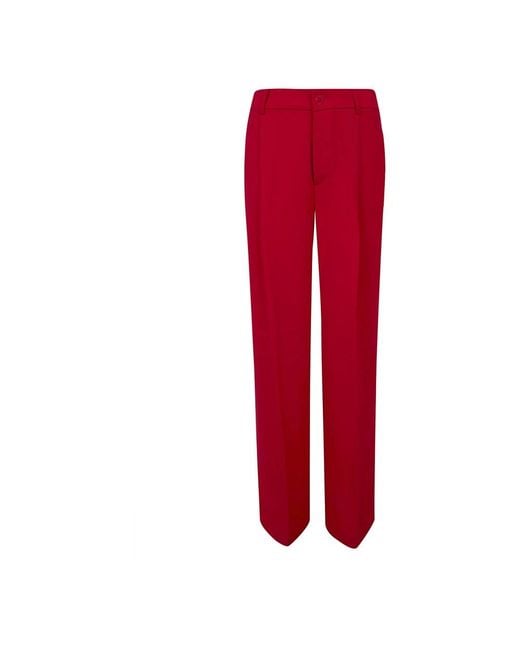 Ralph Lauren Red Straight Trousers