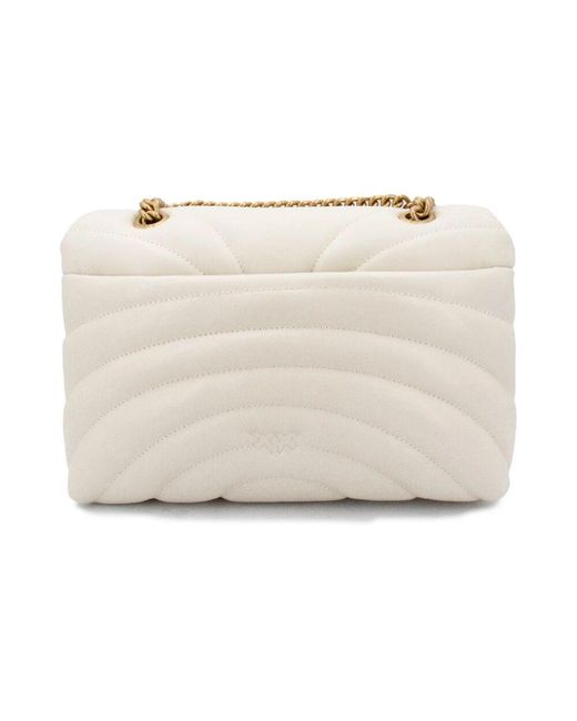 Pinko Natural Gepolsterte leder love tasche