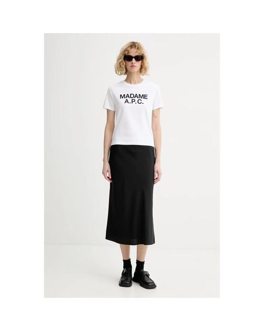 T-Shirts A.P.C. de color White