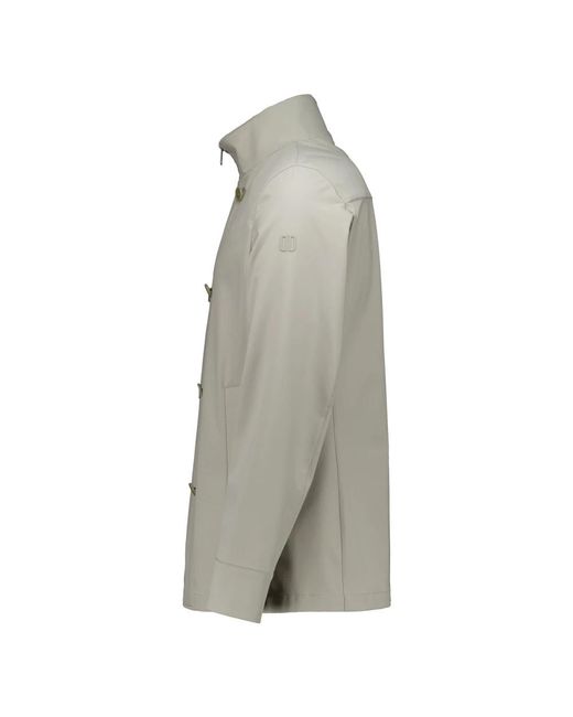 DUNO Gray Double-Breasted Coats for men