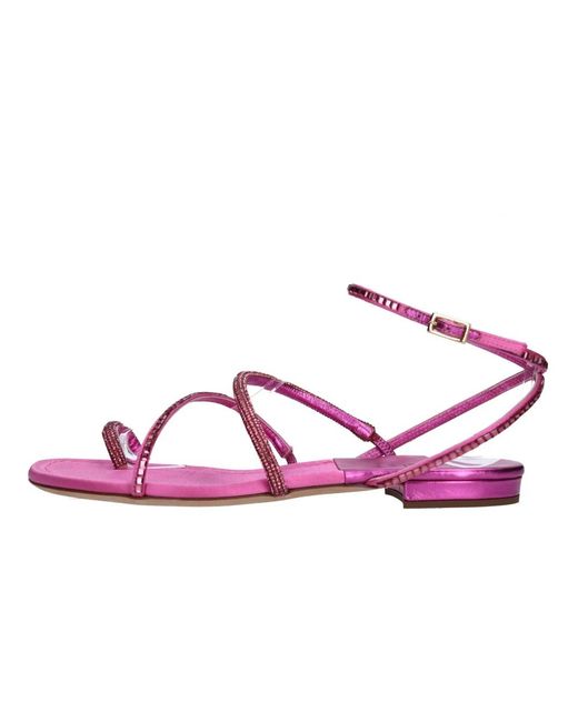 3Juin Pink Flat Sandals