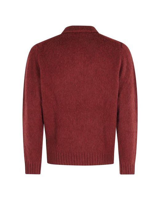 Aspesi Red Round-Neck Knitwear for men