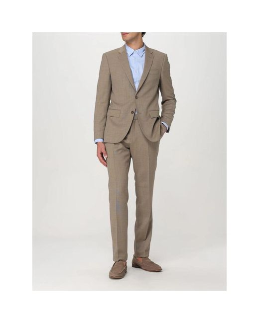 HUGO Gray Single Breasted Suits for men