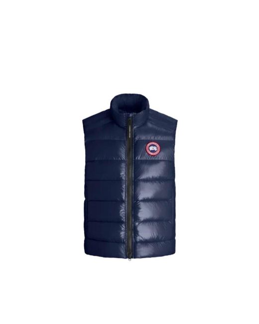 Canada Goose Marineblaue crofton ärmellose daunenweste in Blue für Herren