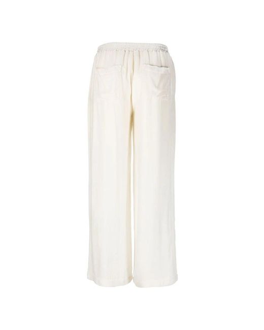 Gold Hawk White Wide Trousers