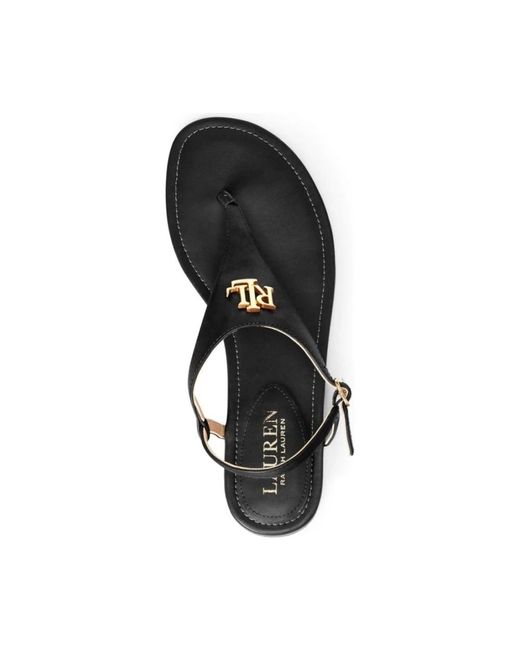 Ralph Lauren Black Flat sandals