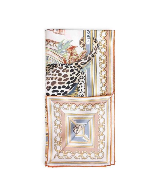 Ferragamo Natural Silk Scarves