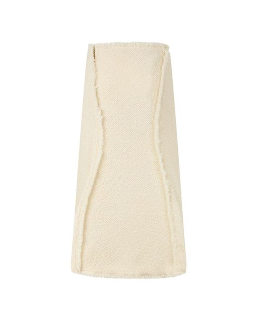 Alberta Ferretti Natural Midi Skirts