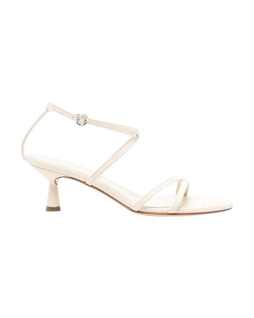 Aeyde White High Heel Sandals