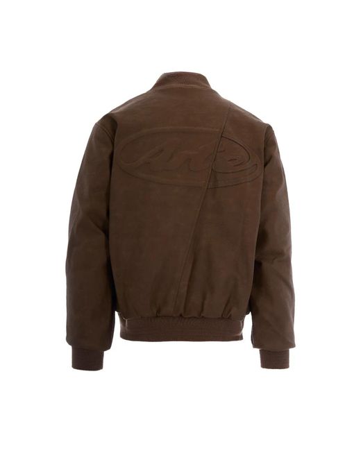 Arte' Brown Bomber Jackets for men