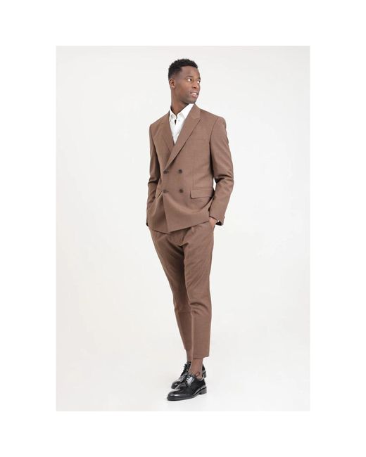 Trousers > suit trousers GOLDEN CRAFT pour homme en coloris Brown