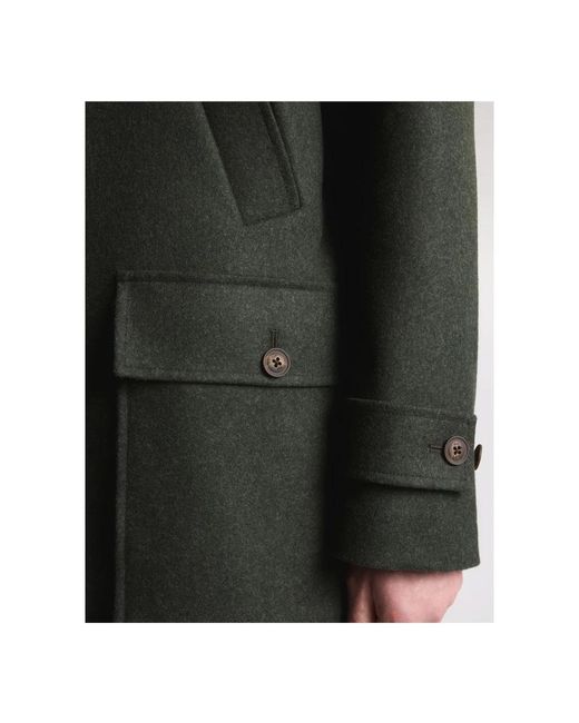 Fay Jassen ,Groen ,Wol Groene Cashmere Blend Wollen Jas in het Green voor heren