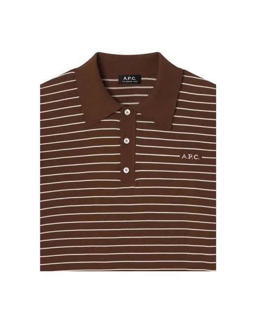 A.P.C. Tristan Polo in het Brown voor heren