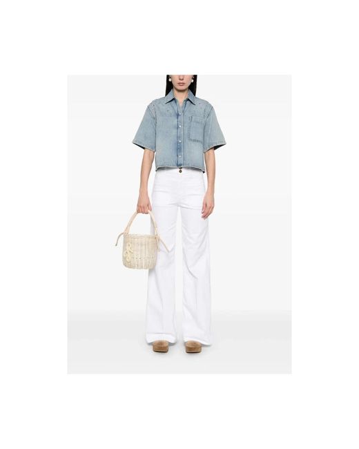 Seafarer White Weiße denim-jeans mit taschen