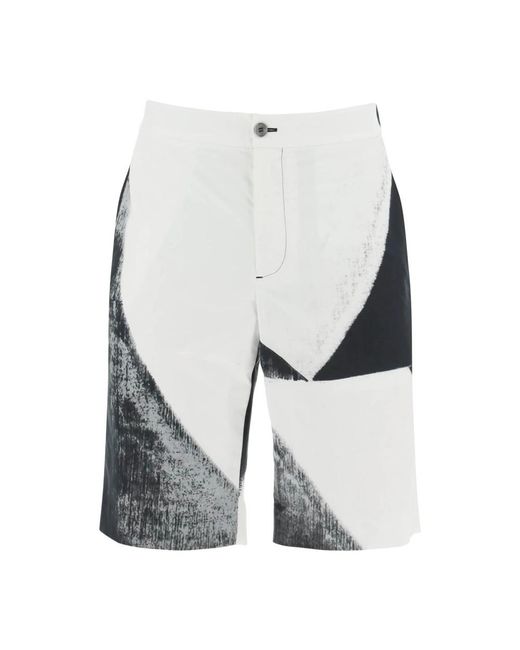 McQueen Blue Casual Shorts for men