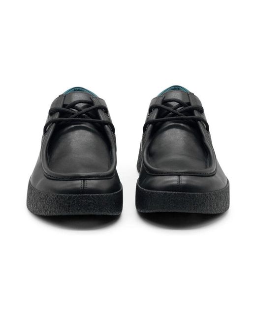 Vic Matié Knöchelhoher schnürstiefel in schwarz/petrol leder in Black für Herren
