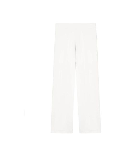 Wide Trousers EA7 de color White