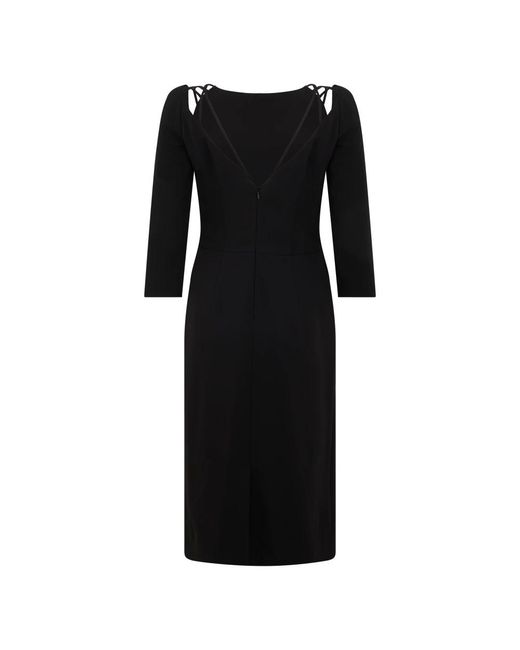 Alberta Ferretti Black Midi Dresses
