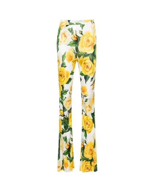 Pantaloni pantalone eleganti di Dolce & Gabbana in Yellow