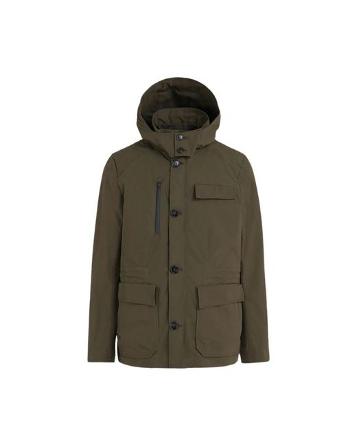 Woolrich Jassen ,Groen ,Katoen Groene Stag 3-In-1 Waterdichte Field Jacket in het Green voor heren