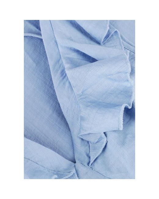Moves Kleedjes ,Blauw ,Denim Blauwe Midi Jurk Leanna 4237 in het Blue