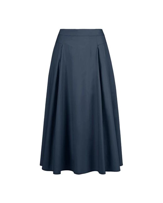 Bomboogie Blue Midi Skirts