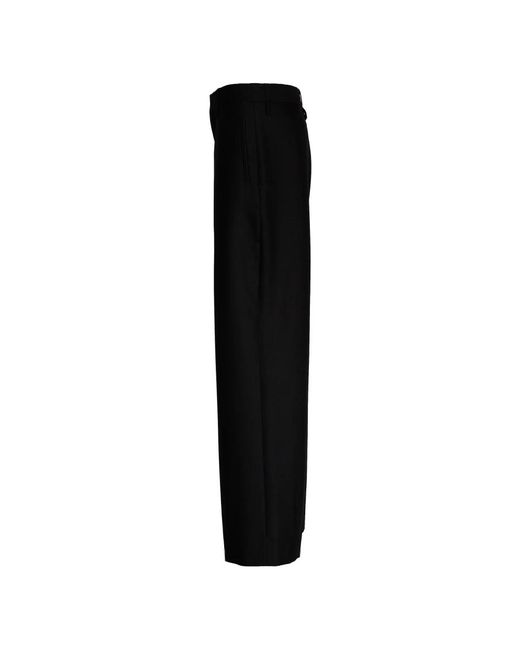 Victoria Beckham Black Wide Trousers