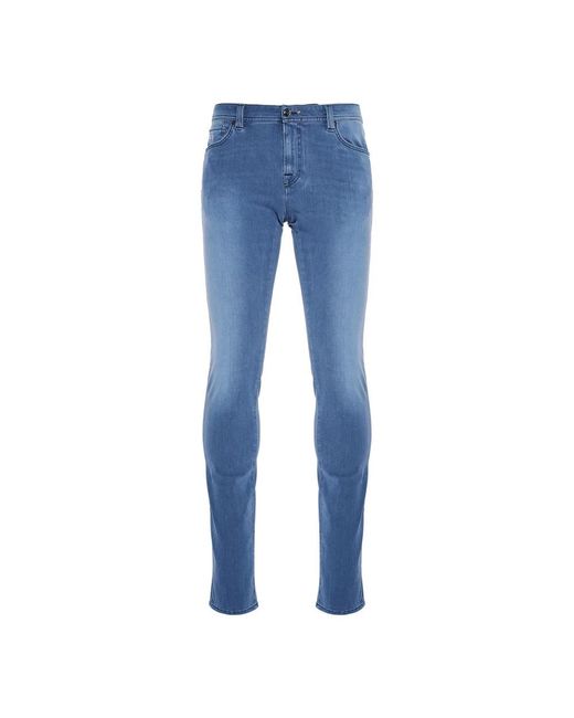 Tramarossa Blue Skinny Jeans for men
