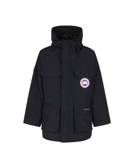 Canada Goose Jassen ,Zwart ,Katoen Zwarte Expedition Parka Jassen in het Black voor heren